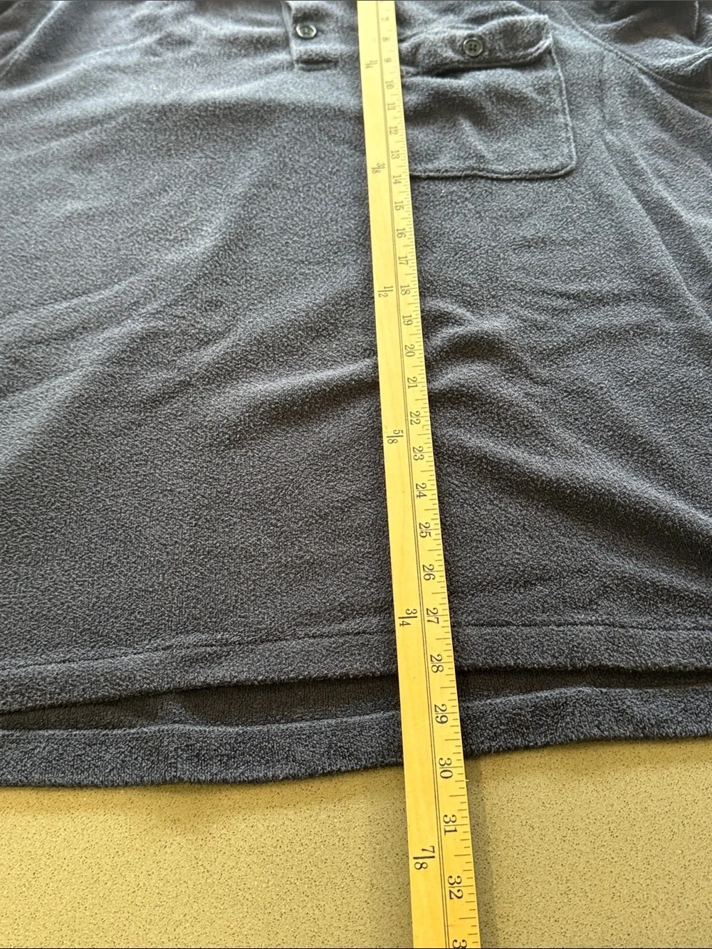J. Crew Navy Blue Terry Cloth Polo Size XL